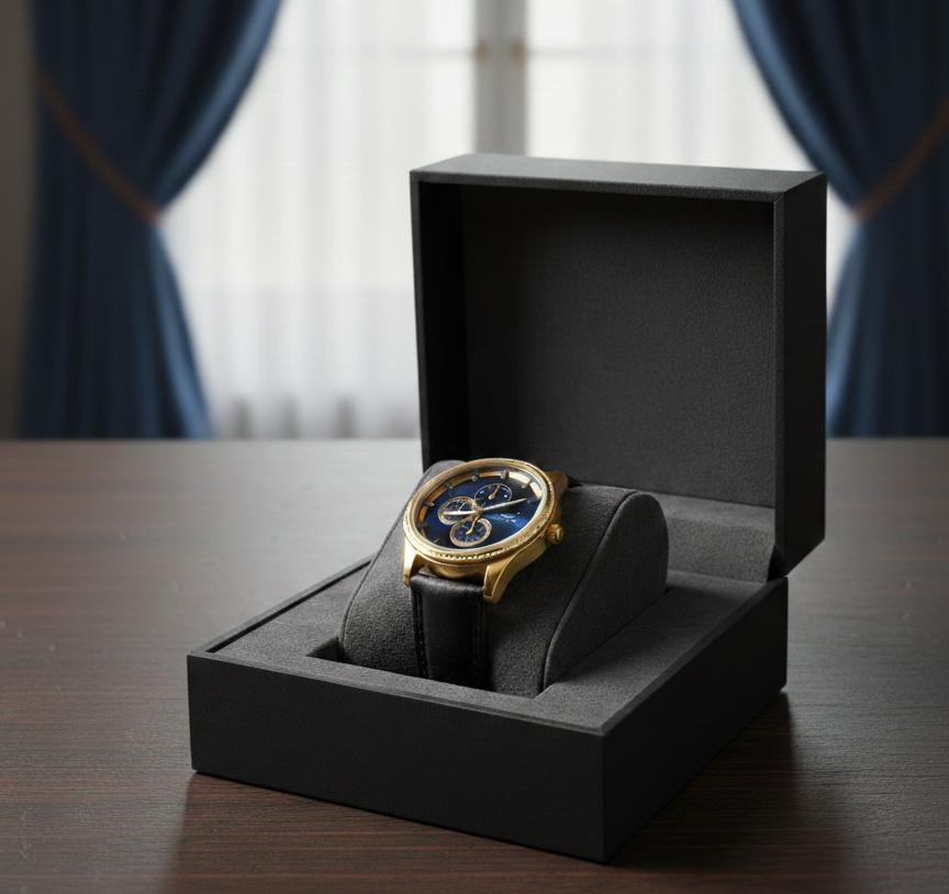 L'Élégance Intemporelle : La Montre "Chrono-Classique" à Bracelet Cuir