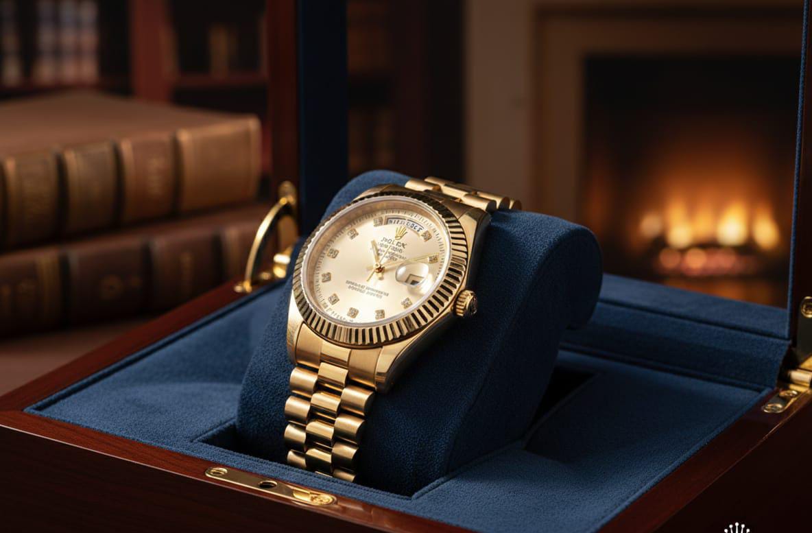 L'Élégance Signature : La Montre Finition Dorée au Design Intemporel