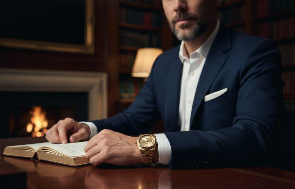 L'Élégance Signature : La Montre Finition Dorée au Design Intemporel